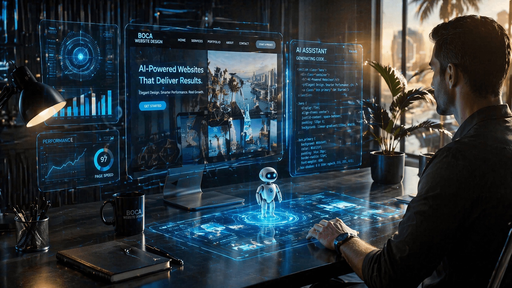 Boca Website Design team collaborating in our South Florida office